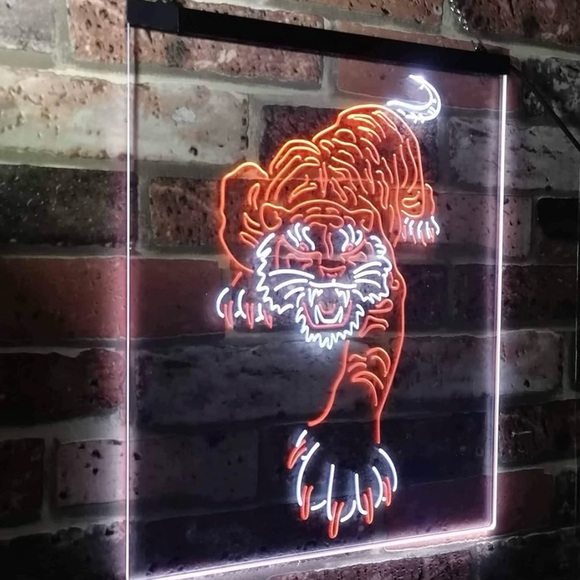 Neon LED Light Tiger Sign 8.5” x 12” - Picture 4 of 8